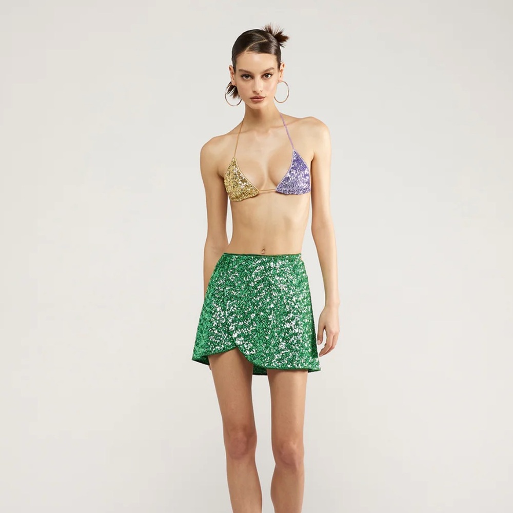 Oseree Paillettes Skirt | Brand New